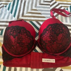 Cacique Red Lace Bra size 40c